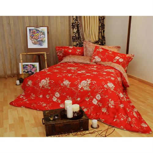 سرویس لحاف دو نفره کیسه ای مغزی دوزی ساتن یاپراک لایکو